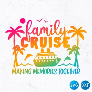 Familie Kreuzfahrt Passende T-Shirts SVG, Sommer Urlaub Shirt Sublimation