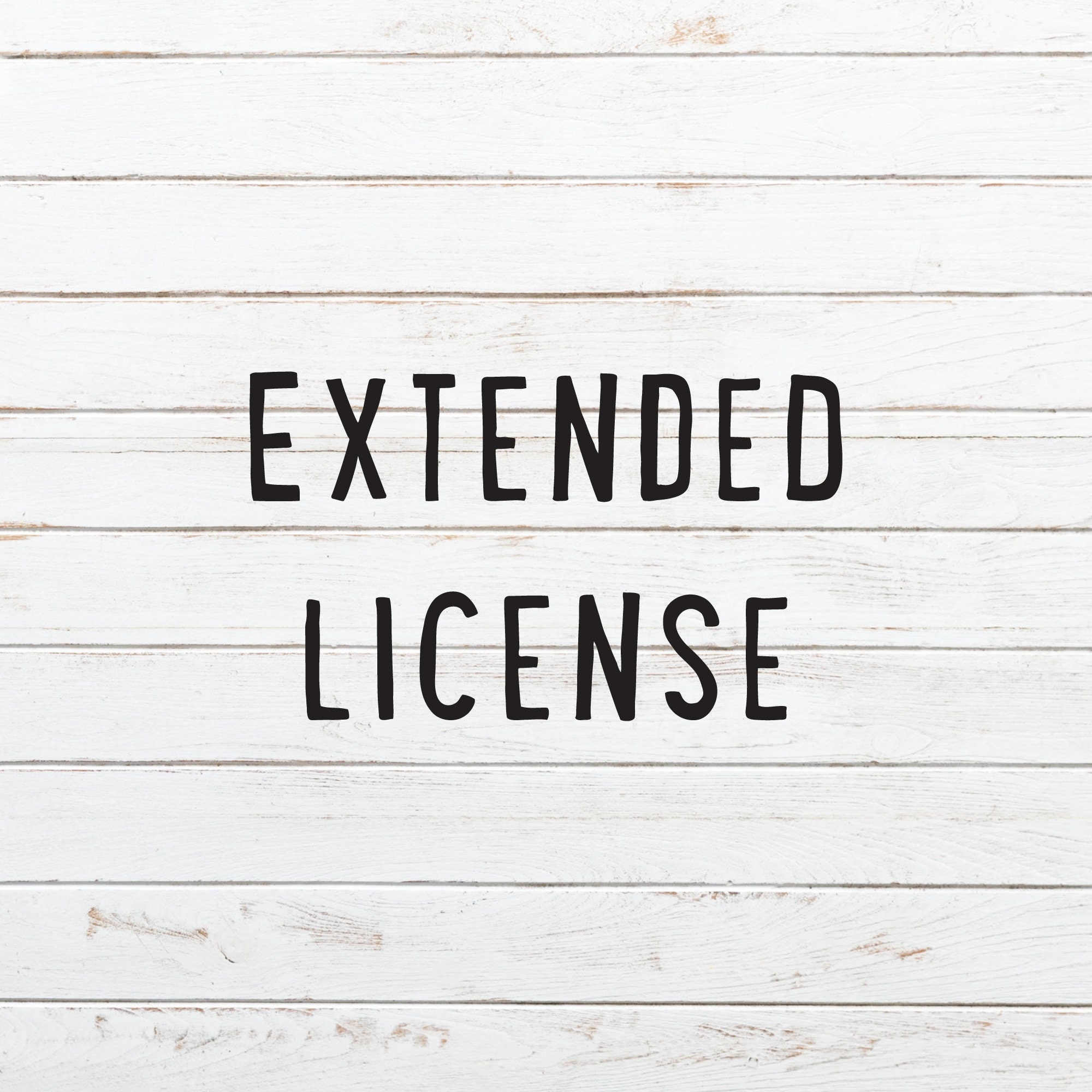 Extended License - Etsy