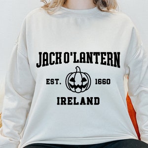 Jack O&#39;Lantern Svg, Halloween Sublimation, Autumn Svg, Varsity Svg, Halloween Sweater, Vintage Svg, Fall Svg, Halloween Png