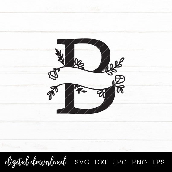 Download Split Monogram Letters With Hand Drawn Botanicals Svg Split Monogram Cut File Home Decor Family Sign M Monogram Split Alphabet Letter Clip Art Art Collectibles Lifepharmafze Com