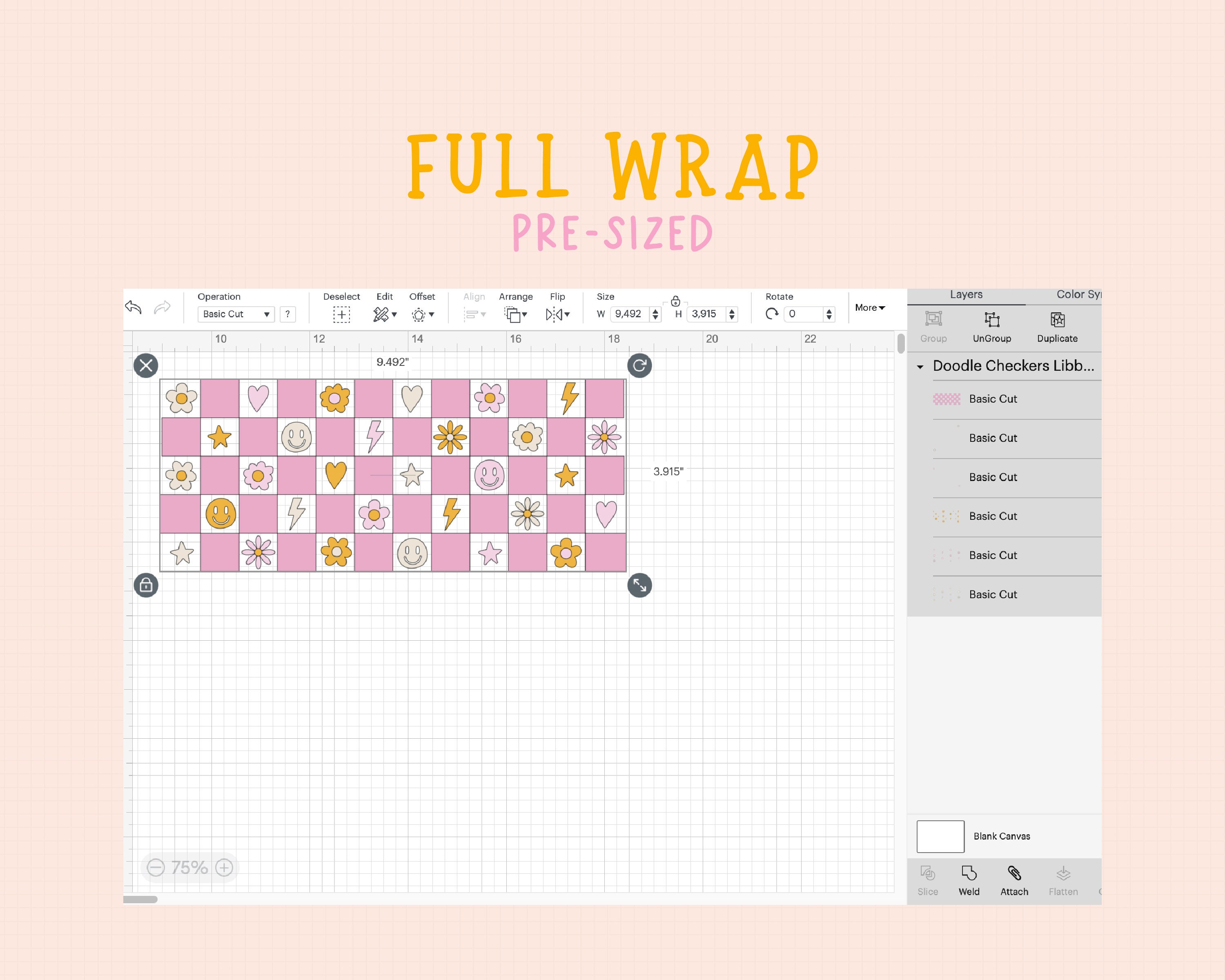 Beer Can Glass Checkers Svg Full Wrap Glass Libbey Glass Etsy