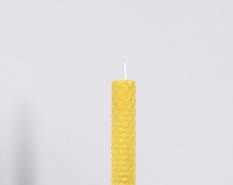 Vela de cera de abejas orgánica Vela enrollada a mano Vela de panal de cera de abeja pura Vela natural Velas hechas a mano Velas de cera de abejas 100% orgánicas