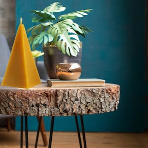 Pyramid Candle, Natural Beeswax Candle, Pure Beewax Candle, Handmade Candles, Natural Beeswax Candles, Gift Candles,votive candles