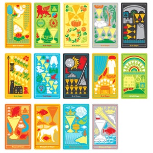 Mazzo di carte dei tarocchi • Edizione indipendente dei tarocchi smontati • Carte dei tarocchi uniche • Regali esoterici • Arte occulta • Strumento di divinazione immagine 8