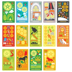 Mazzo di carte dei tarocchi • Edizione indipendente dei tarocchi smontati • Carte dei tarocchi uniche • Regali esoterici • Arte occulta • Strumento di divinazione immagine 10