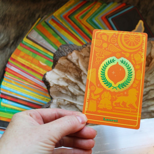 Tarot Oracle Cards • Tarot Assembled: Rider Waite Smith Symbol Deck • Esoteric Gifts • Occult Art • Divination Tool