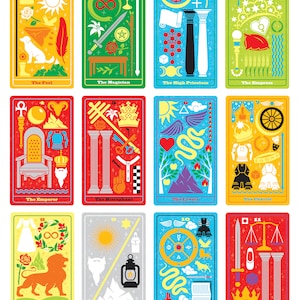 Mazzo di carte dei tarocchi • Edizione indipendente dei tarocchi smontati • Carte dei tarocchi uniche • Regali esoterici • Arte occulta • Strumento di divinazione immagine 5