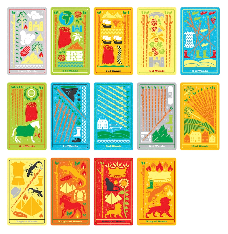Mazzo di carte dei tarocchi • Edizione indipendente dei tarocchi smontati • Carte dei tarocchi uniche • Regali esoterici • Arte occulta • Strumento di divinazione immagine 9