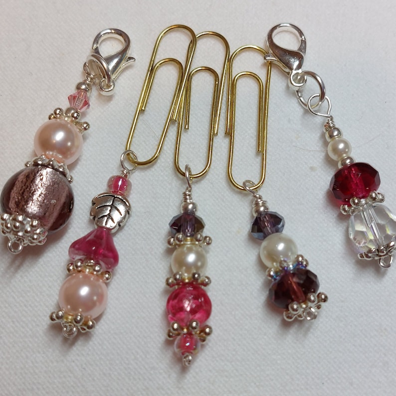 Charm Pad Note D1) Various Charms 5 in a Pack for Notebooks Journals , Zipper Pulls ...