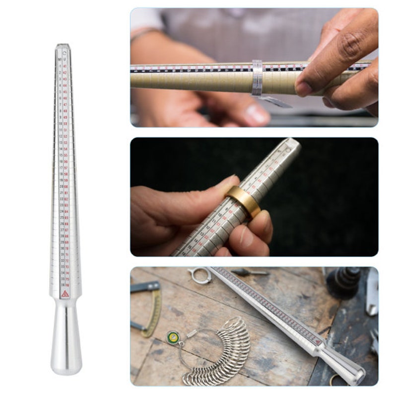 Ring Sizer Mandrel Measuring Tool Iron/Steel/Plastic Gauge Etsy