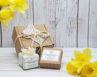 Easter Big Soap + Candle Gift Set | Easter Egg Alternative | Plastic Free | Sustainable Gifting | Vegan | Eco-friendly | Palm-oil Free