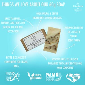 Candle, Soap Vegan Sweets 'Thank-You' Gift Box Sustainable & Plastic Free Candle Jar Natural Soap Spa Eco-friendly Thank You image 7