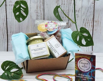Eco Friendly Gift Box | Natural Candle, Soap & Vegan Sweets
