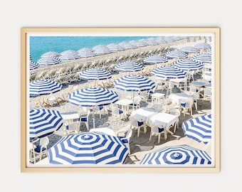 French Riviera Print: "La Plage" // Nice (France Photography, Nice, France Wall Art, Fine Art Photography, France prints, Europe Prints)