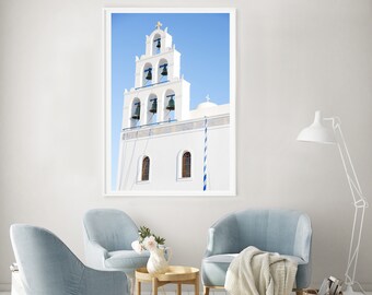 Greece Print // "Ring the Bells" (Greek Island Travel Photography, Santorini, Greece Photography, Photo Print, Fine Art Photography)