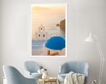 Greece Print // "Caldera Farewell" (Greek Island Travel Photography, Santorini, Greece Photography, Photo Print, Fine Art Photography)