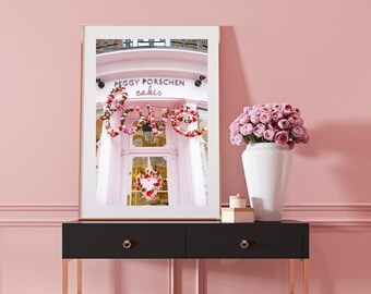 Valentine's London Photo Print // "Peggy Porschen Love" (London photo prints, London fine art prints, London Travel prints)