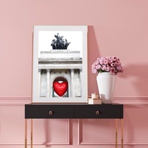 Valentine&#39;s London Photo Print // &quot;Heart of London&quot; (London photo prints, London fine art prints, London Travel prints)