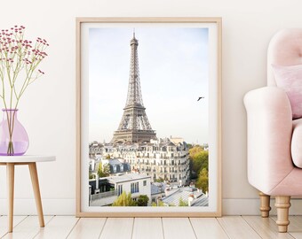 Paris Photo Print // "Eiffel Dusk" (Paris Travel photography,Blue door Paris, Paris photography print,  fine art photography)