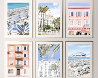 French Riviera Print set of 6 // Dreaming of The Riviera( France photography,photography print,  fine art photography, travel photography