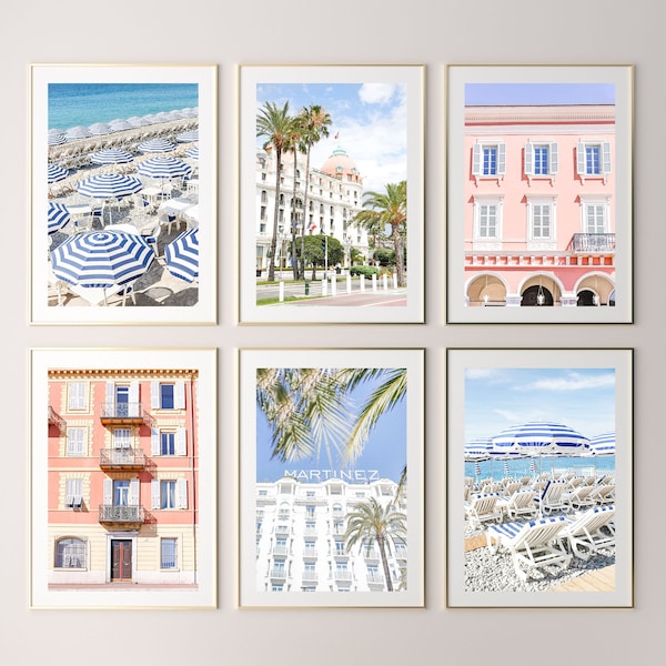 French Riviera Print set of 6 // Dreaming of The Riviera( France photography,photography print,  fine art photography, travel photography