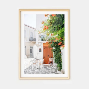 Mykonos Greece Photo Print // "Greek Time" (Greece wall art, digital fine art,art photography, greece gift, unique photo print)