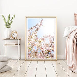 London Photo Print // &quot;Sunshine Bloom&quot; (London photography, cherry blossom, Spring time, travel photography)