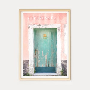 Greece Photo Print // &quot;Island Hairdresser&quot; (Greece photography print, fine art photography, Greece lover gift, greece wall art, digital art)