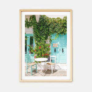 Mykonos Greece Photo Print // &quot;Turquoise Dream&quot; (Greece wall art, digital fine art,art photography, greece gift, unique photo print)