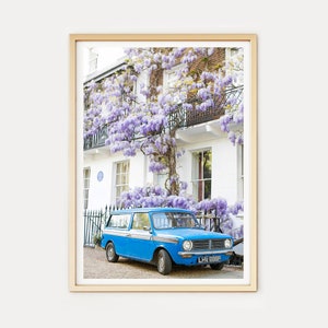 London Photo Print // &quot;Wisteria Hysteria&quot; (Vintage car, wisteria, London Photo, London Print, travel photography, Wall Art, Photo prints)