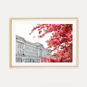 London Photography // &quot;Buckingham in Bloom&quot; (London Print, London Photo, Cherry Blossom Print, Wall Art, Travel Photography, Fine Art Print)