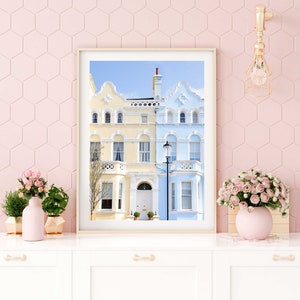 London Travel Print // &quot;Pastel Hill&quot; ( London Art Prints, London Architecture, London Photography, Travel Photography, London Prints)