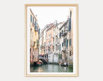 Italy Photo Print // Gondola Views (Venice, Italy travel photography, Italy photography print, canal, boats, fine art photography)