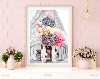 London Travel Print // “Rainbow Balloons” (London Prints, London Architecture, London Photography, Travel Photography, Fine Art Photography)