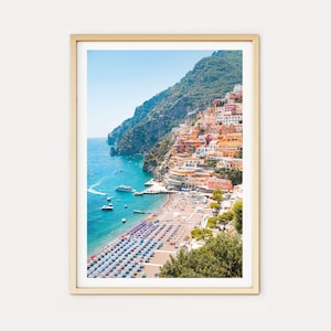 Positano Wall Art // Positano Beach  (Positano prints, Italy art prints, Amalfi Coast, Italy print, travel photography, wall art)