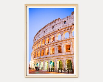 Italy Photo Print // Colosseum Sunset (Rome, Italy photography, Italy photography print, ancient Rome, fine art photography, travel photo)