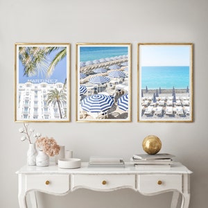 French Riviera Print set: &quot;La Vue&quot; // Nice (France Photography, Nice, France Wall Art, France prints, Europe Prints, Fine art)
