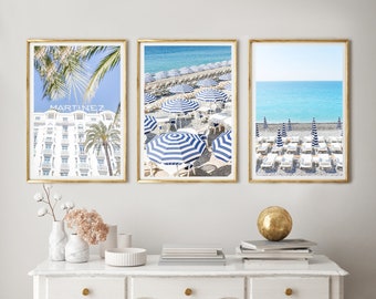 French Riviera Print set: "La Vue" // Nice (France Photography, Nice, France Wall Art, France prints, Europe Prints, Fine art)