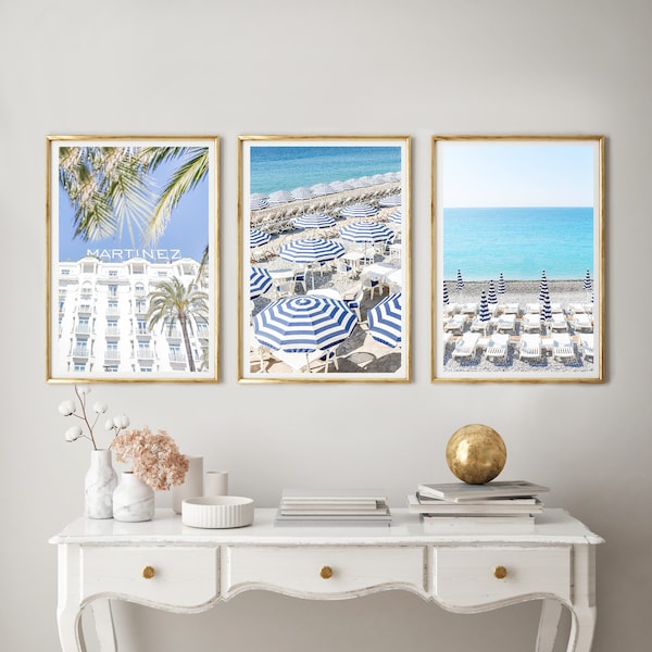 French Riviera Print set: "La Vue" // Nice (France Photography, Nice, France Wall Art, France prints, Europe Prints, Fine art)