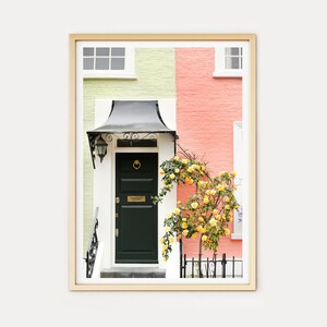 London Photo Print // &quot;Notting Hill Romance&quot; (Doorway, Portobello Road, London house, London photography, travel photography)
