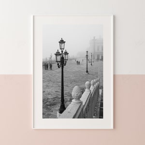 Venice in the fog: &quot;Moody Venezia&quot; (Venice art print, Italy art print, Venice wall art, Venice, Italy print, travel photo, wall art)