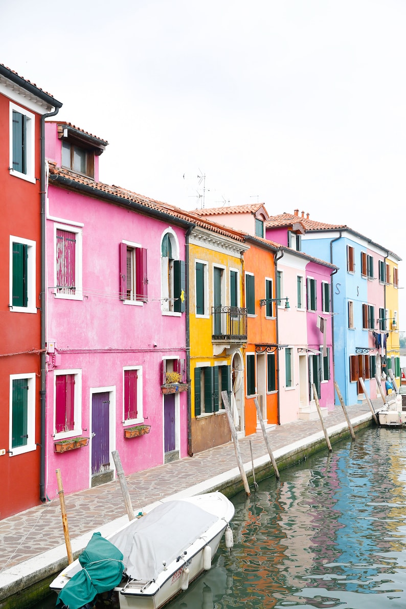 Italy Print: Burano Bliss, Italy Wall Art, Italy Photography, Travel Photo Print, Fine Art Print, Travel Wall Art, Travel Photography image 3