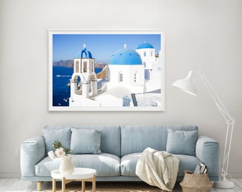 Grecia impresión // "Santa Irini" (Hermosa Grecia, arte de pared de Grecia, arte de pared digital, bellas artes digitales, fotografía de arte, regalo amante de Grecia)