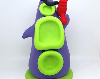Paarse tentakelfiguur - Dag van de tentakel - XXL