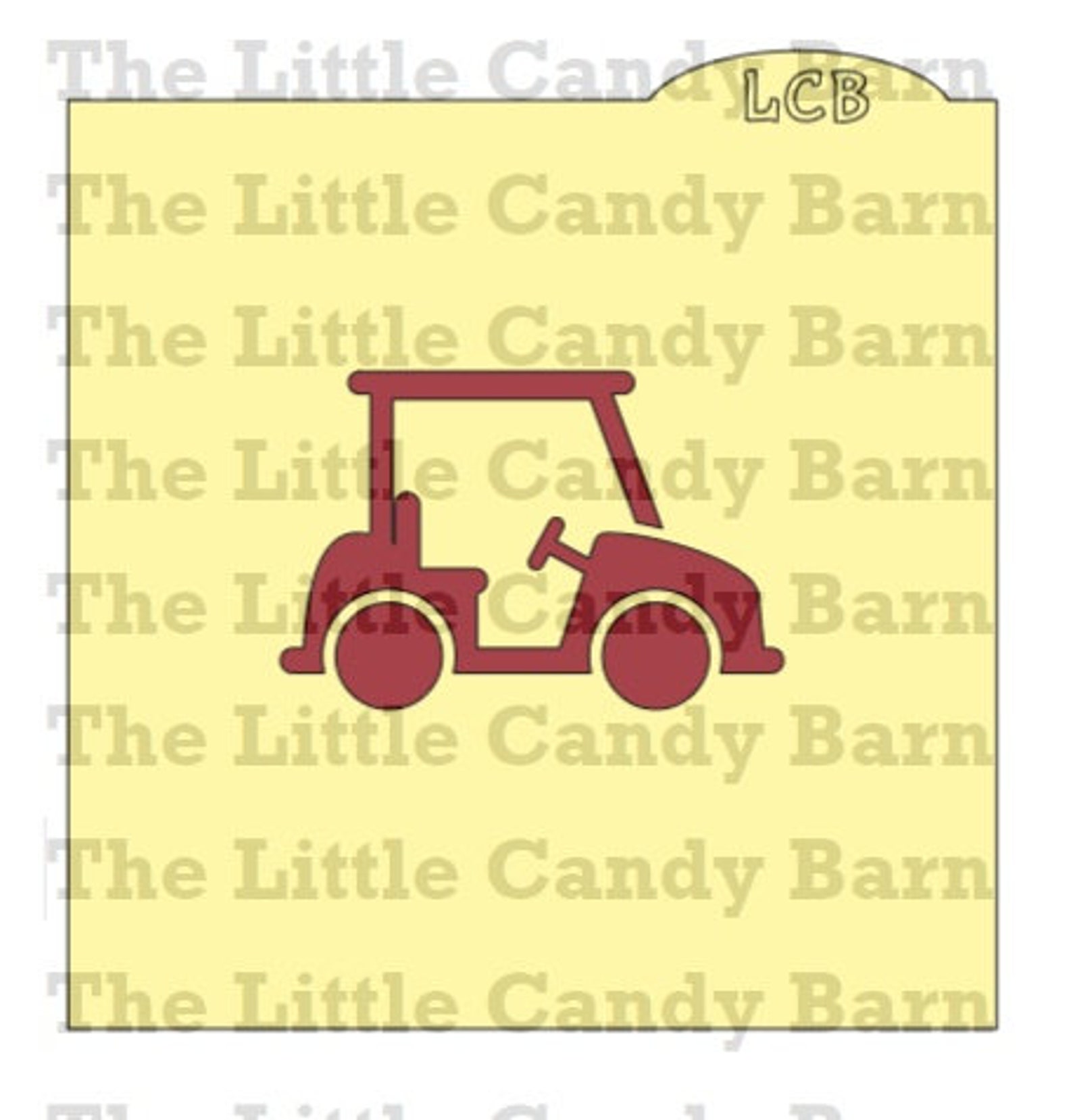 Golf Cart Stencil Cookie Stencil Airbrush Stencil Etsy