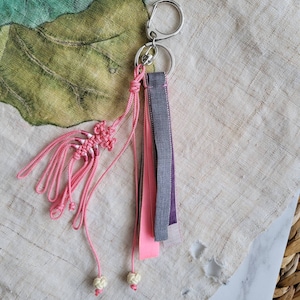 Good-luck charm for women, handmade ornament, bag accessory, Mothers day gift,  Korean traditional accessory, bag holder. Special gift