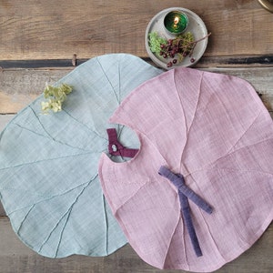 Lotus leaf shape tea mats Food cover Tea mats  Home Decor Place mat Ramie place mats Korean style Table mats Korean culture