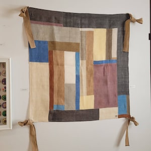Home decor Bojagi Chogakbo  Korean Patchwork Fabric Wall Art K-Culture Wrapping cloth Window shade Home decor Wall hanging