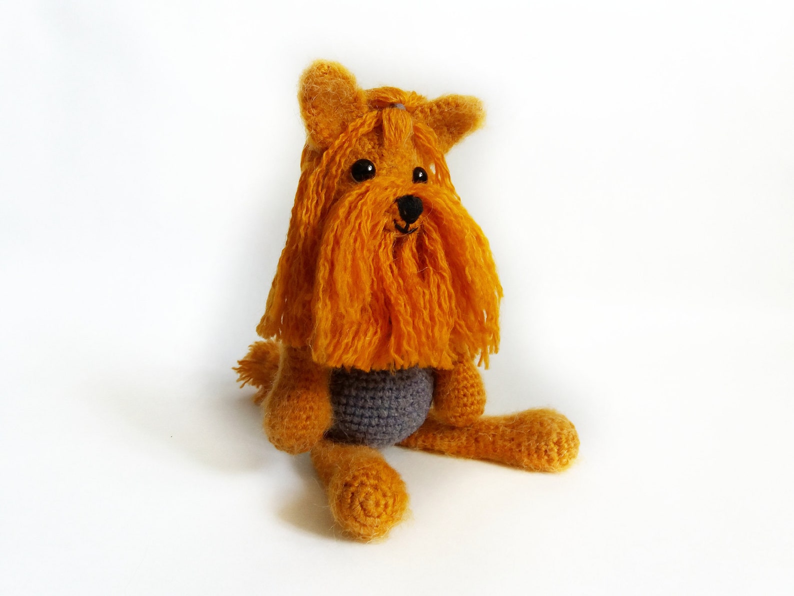 Crochet Yorkshire terrier dog stuffed animal Decorate nursery Etsy