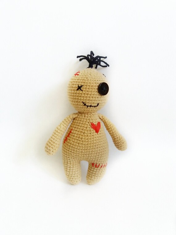 Mu\u00f1eco voodoo Poppet Doll Crochet amigurumi toy Crochet toy Pincushion Zombie Doll Vodou Doll Voodoo doll Stuffed toy
